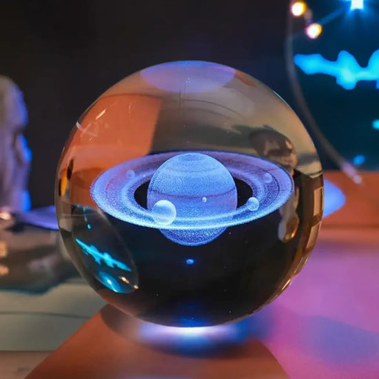 Crystal Galaxy Glowing Planetary Lamp Ball - My Own Cosmos