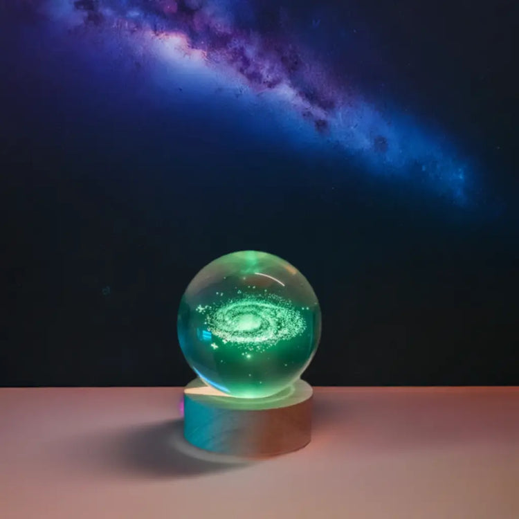 Crystal Galaxy Glowing Planetary Lamp Ball - My Own Cosmos