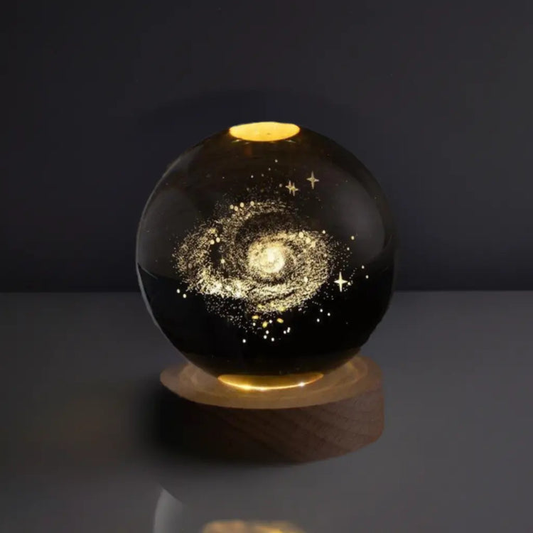 Crystal Galaxy Glowing Planetary Lamp Ball - My Own Cosmos