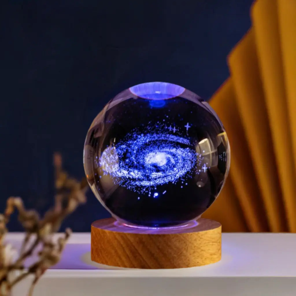 Crystal Galaxy Glowing Planetary Lamp Ball - My Own Cosmos