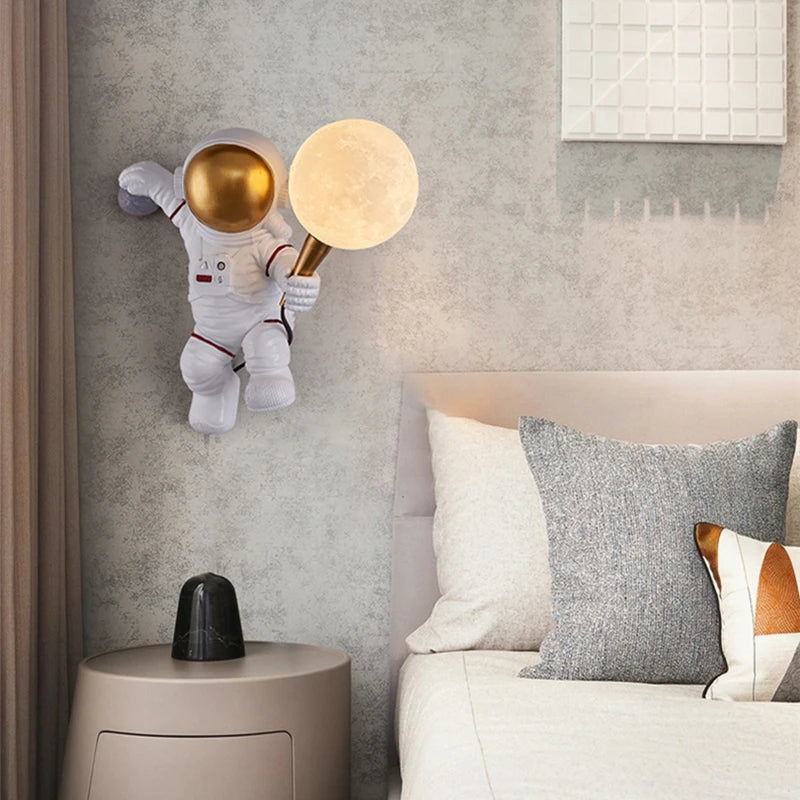 Astronaut Holding the Moon Wall Lamp - My Own Cosmos
