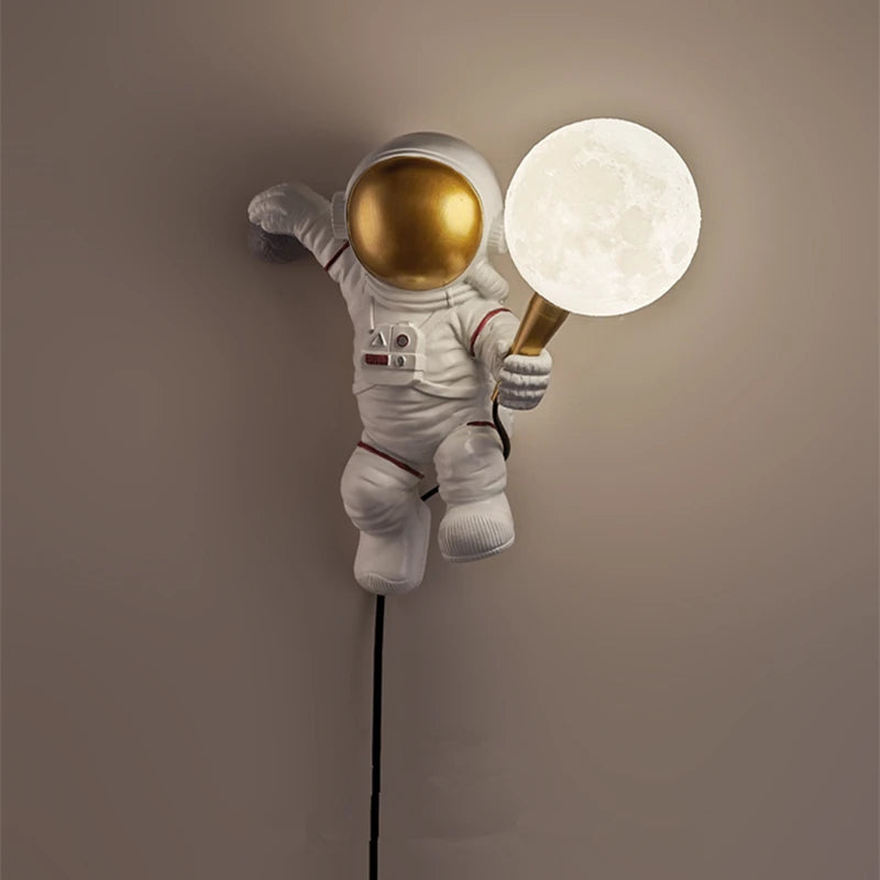 Astronaut Holding the Moon Wall Lamp - My Own Cosmos