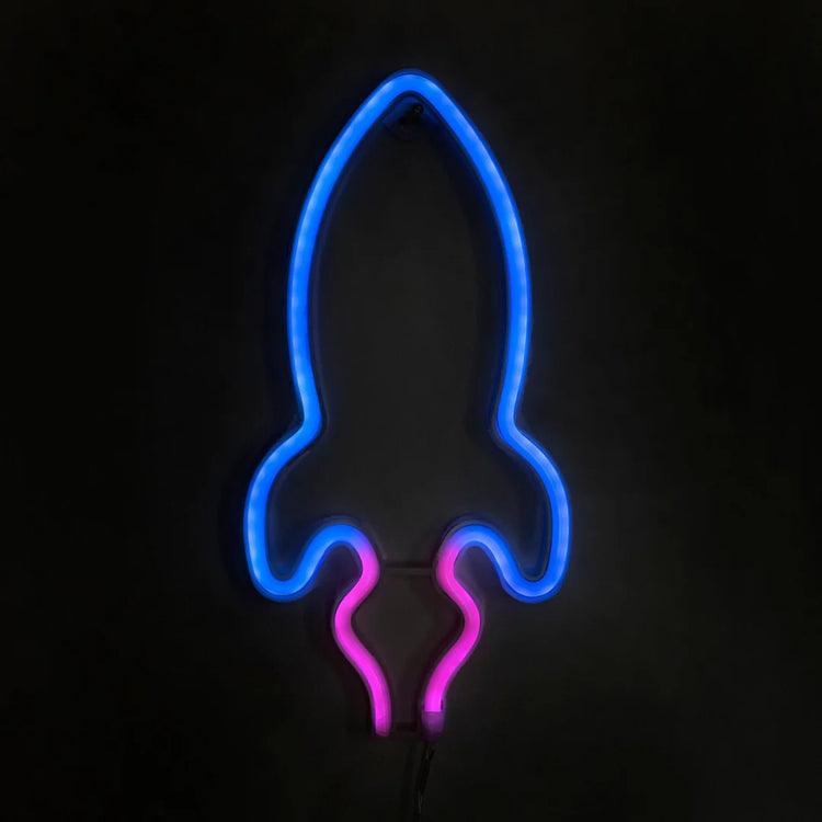 Rocket Neon Sign for Bedroom Wall or Desktop - My Own Cosmos