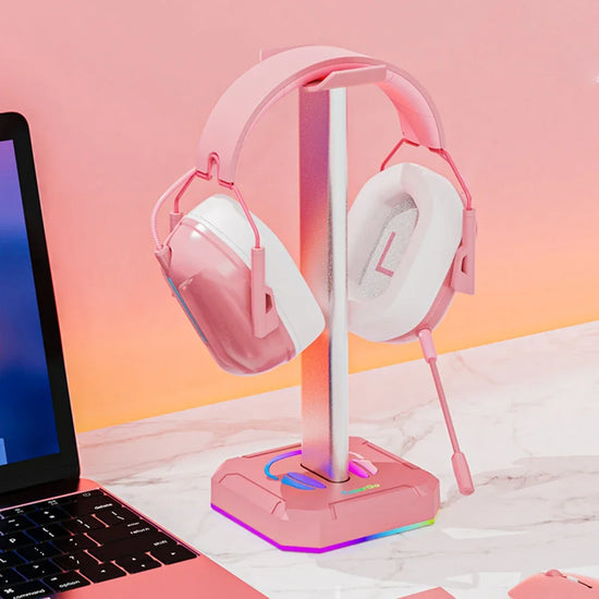 RGB Backlit Aluminum Headphone Stand