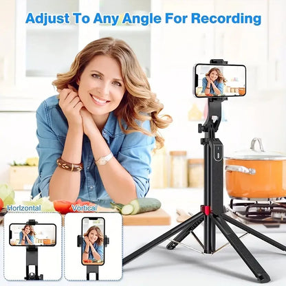 Portable camera tripod with wireless remote control and 360 ° rotation for video recording, video recording, and live streaming My Own Cosmos