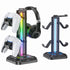 Controller Stand with 9 Light Modes Headset Holder for Desk Rotatable Headphone Stand Detachable Controller Hook