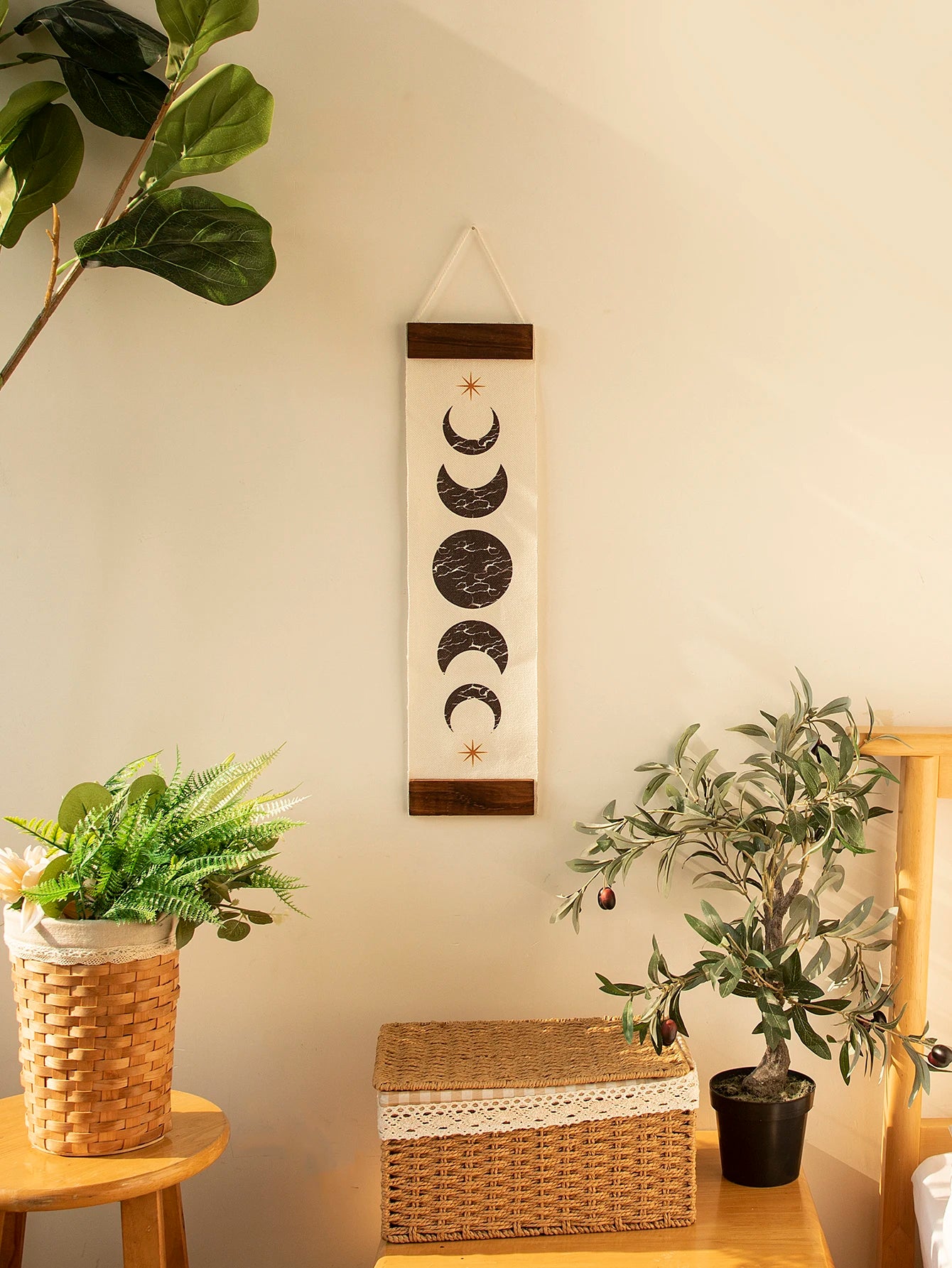 Macrame Wall Hanging Tapestry Moon Phases Boho Decor - My Own Cosmos
