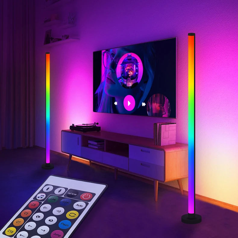 2PCS Colourful Audio Sync Stand LED Lights - My Own Cosmos