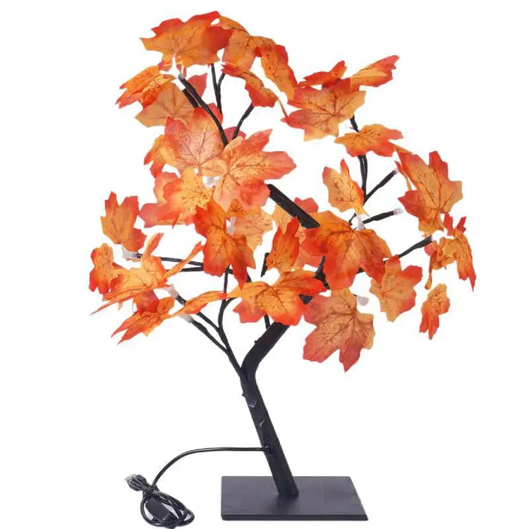 Table Tree Night Light USB/Battery Powered Touch Switch Artificial Bonsai Cherry Blossom Desktop Tree LED Lamp Light Decoration