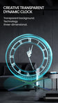 Cyberpunk 3D LED Projector Wall Clock with Video Display