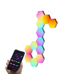 20PCS RGB Smart Hexagonal Wall LED Stickers - My Own Cosmos