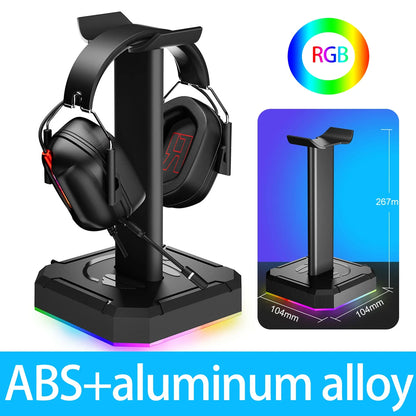 RGB Backlit Aluminum Headphone Stand