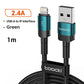 2.4A Fast Charging Flex USB Cable for iPhone