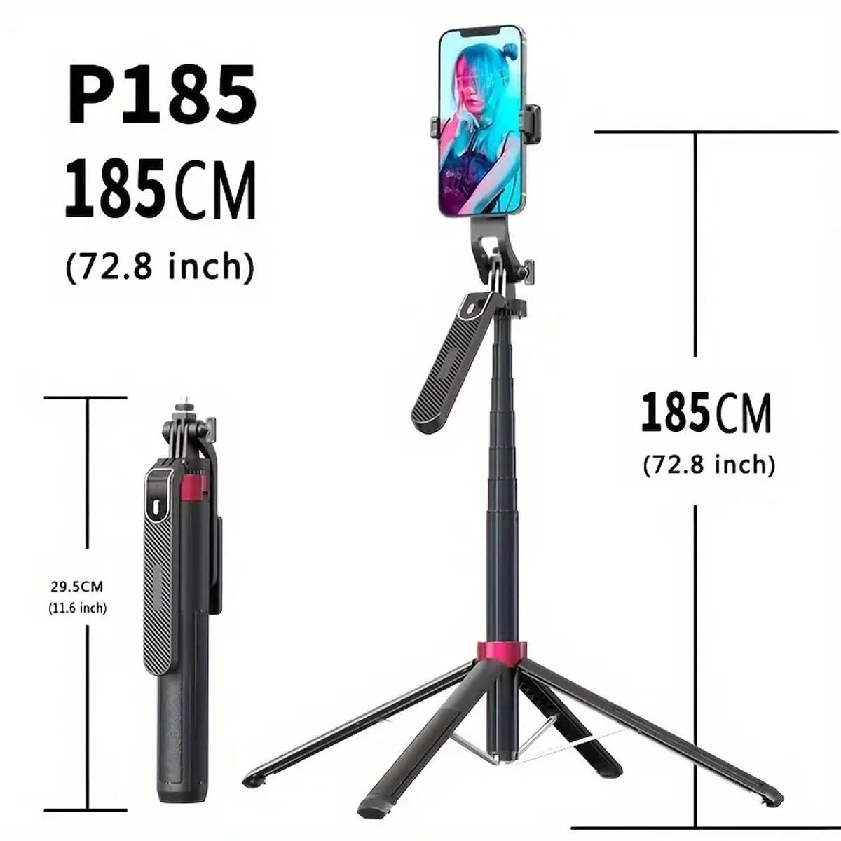 Portable camera tripod with wireless remote control and 360 ° rotation for video recording, video recording, and live streaming My Own Cosmos