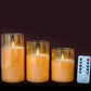 Rechargeable Flameless Candle 3Pcs Luxury Set My Own Cosmos