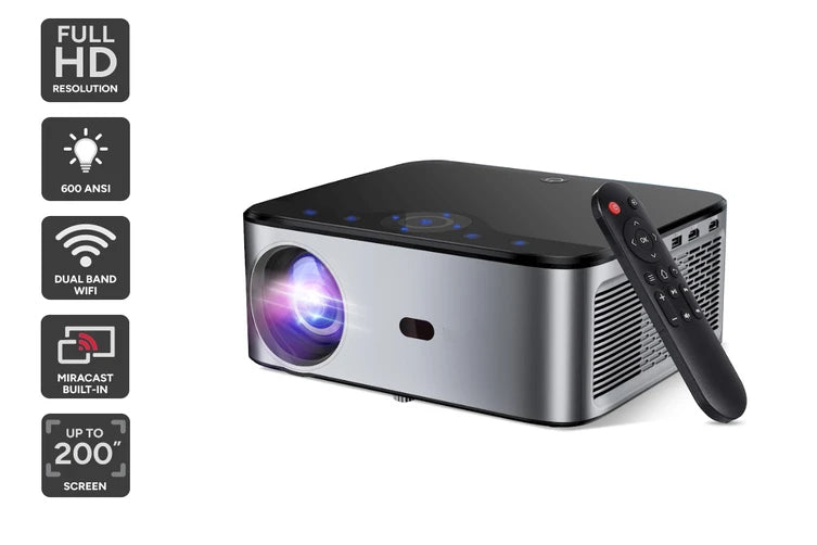 4K Ultra HD Smart Home Theater Projector 21000L, Auto Keystone, 5G WiFi, Android OS My Own Cosmos