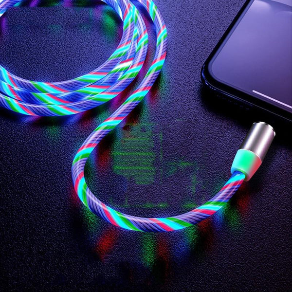 Flow Luminous Light Cable 3A Fast Charging and Data Transfer - My Own Cosmos